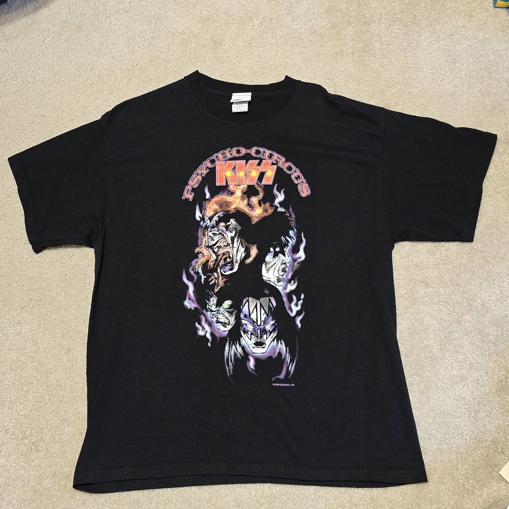 KISS Psycho Circus Vintage Vinyl T-Shirt 2006 Large Black - Picture 3 of 8